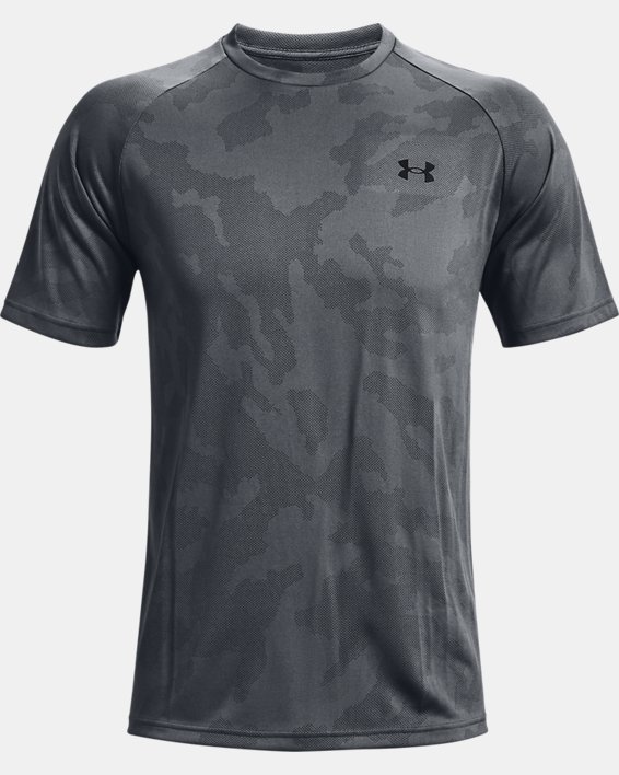 Men's UA Velocity Jacquard Short Sleeve in Gray image number 4